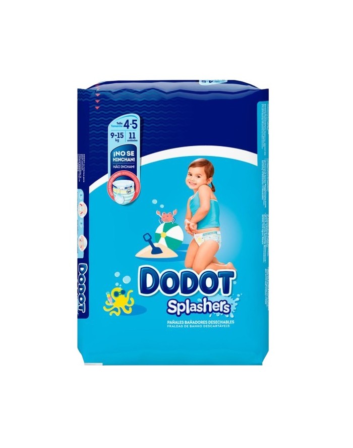 Pañal Dodot Splashers Carry T4 11 uds