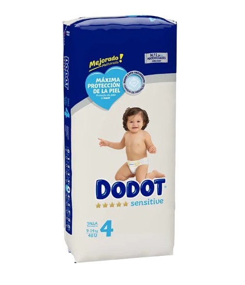 Pañal Dodot Sensitive T4 48 uds
