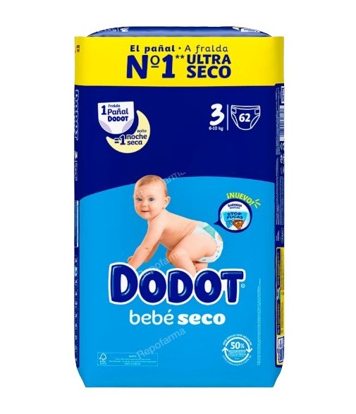 Dodot Baby Dry Diaper T3 6-10 kg 62 units