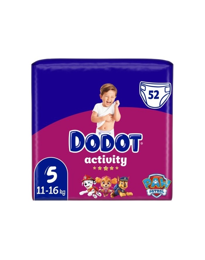 Dodot Activity Jumbo Diaper T5 52 units