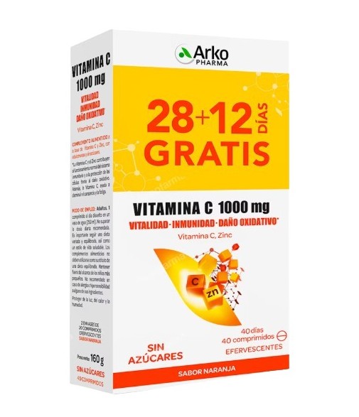 Arkopharma Vitamina C 1000 mg 40 comprimidos