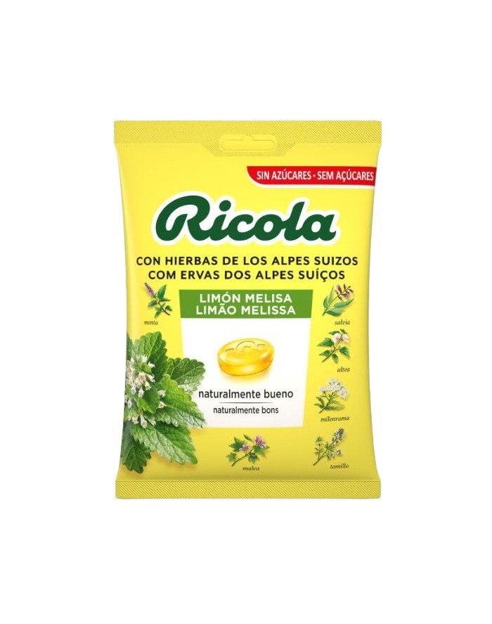 Ricola Caramelo Limón Melisa Sin Azúcar 70 gramos