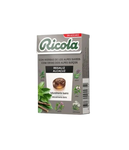 Ricola Caramelos Sin Azúcar Regaliz 50 gramos
