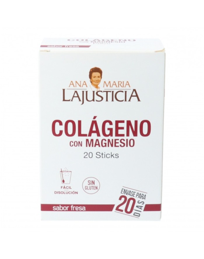 Ana María Lajusticia Collagen with Magnesium 20 strawberry-flavored sticks