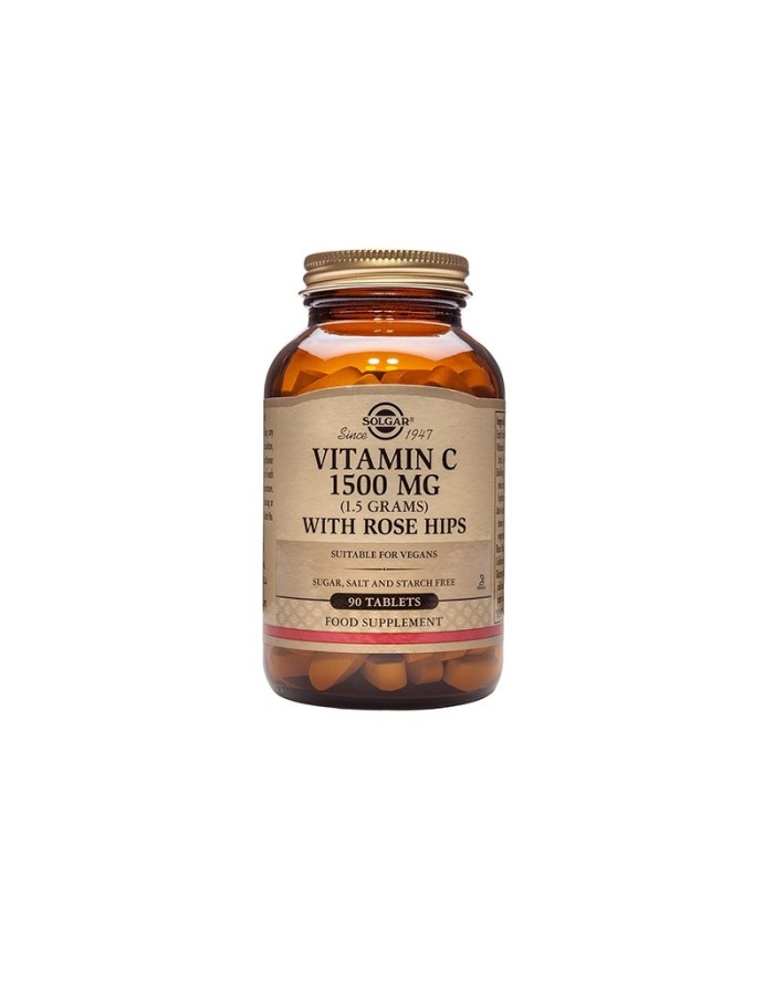 Solgar Rose Hips Vitamin C 1500 mg with Rosehip 90 tablets
