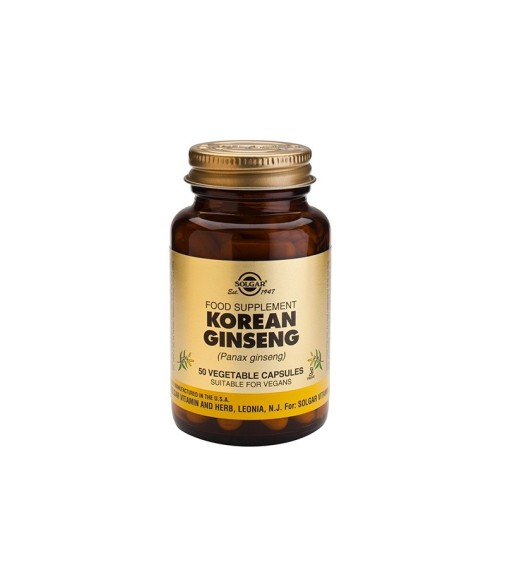 Solgar Ginseng Coreano 50 cápsulas