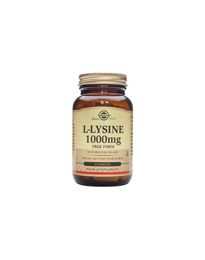 Solgar L-Lysine 1000 mg 50 tablets