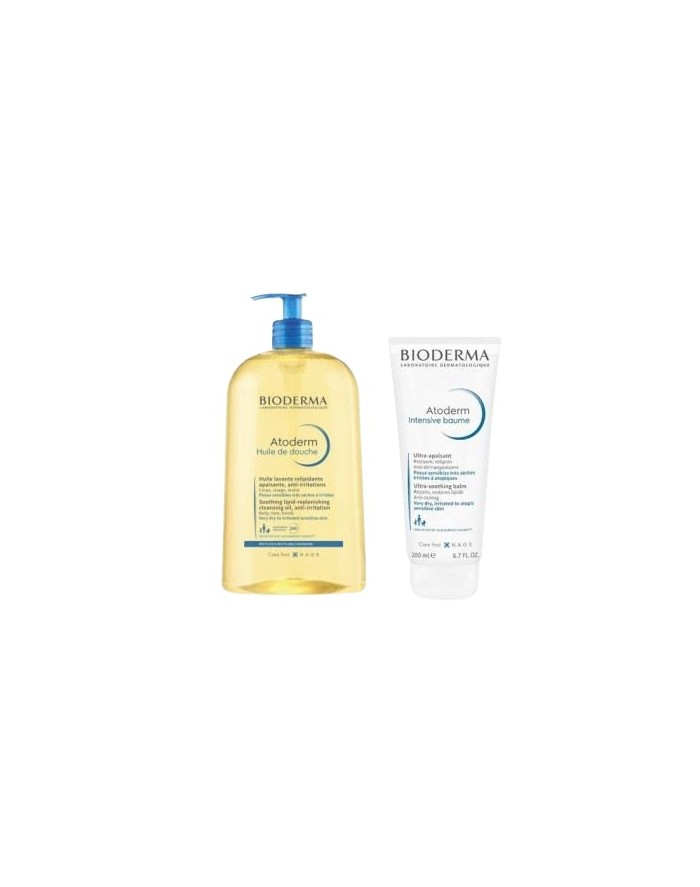 Bioderma Atoderm Shower Oil 500 ml + Ultra-Soothing Balm 200 ml
