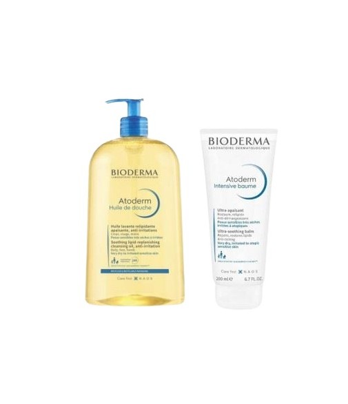 Bioderma Atoderm Shower Oil 500 ml + Ultra-Soothing Balm 200 ml