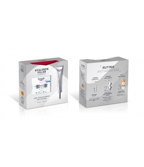 Eucerin Hyaluron-Filler Pack Crema de Día Piel Seca + Contorno de Ojos