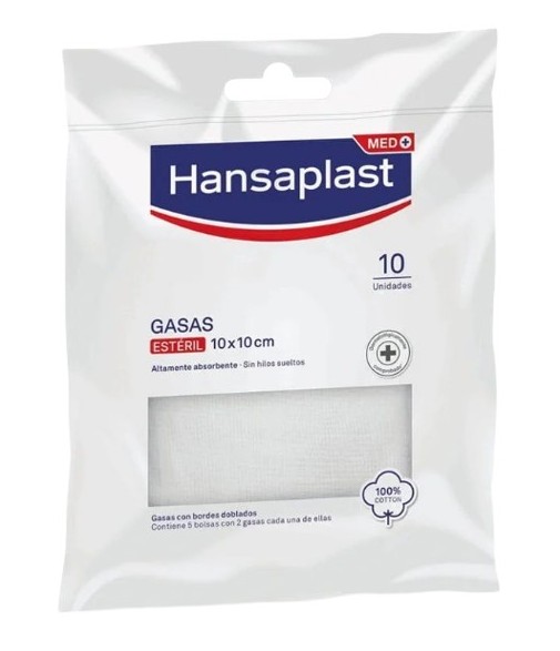 Hansaplast Compresa Gasa Estéril 10x10cm 5x2 Unidades