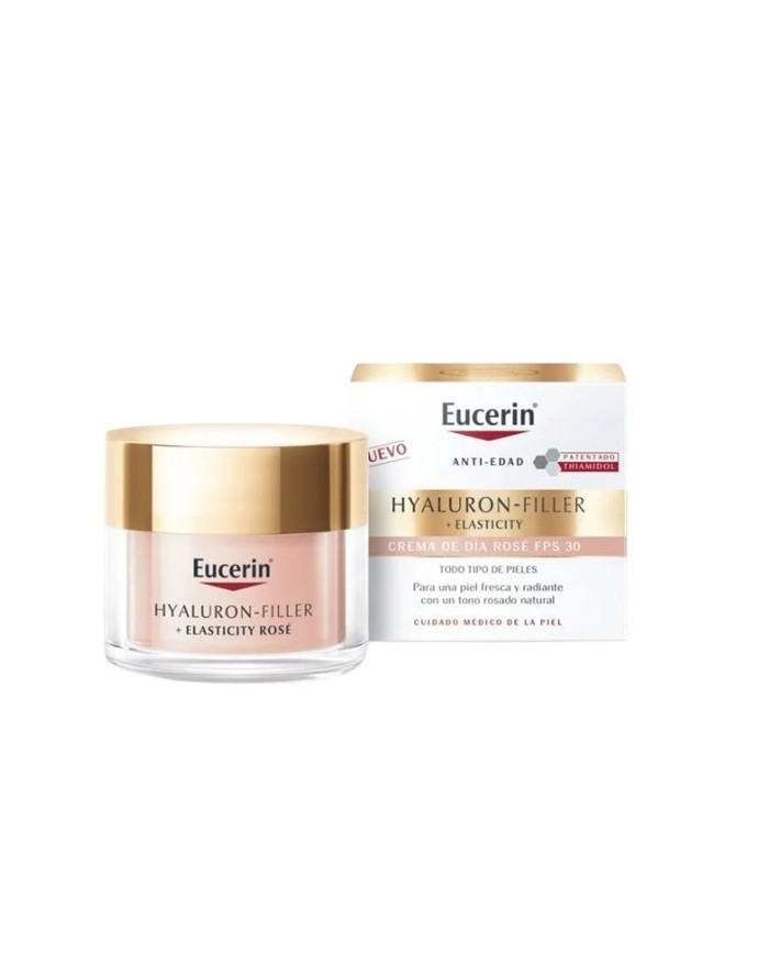 Eucerin Hyaluron-Filler +Elasticity Día SPF30 Tono Rose 50 ml