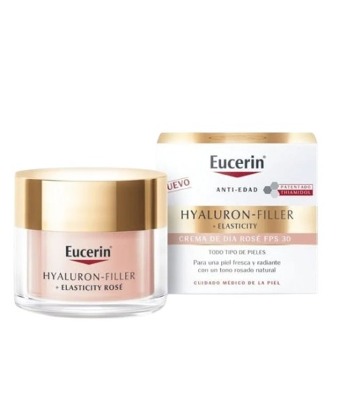 Eucerin Hyaluron-Filler +Elasticity Día SPF30 Tono Rose 50 ml