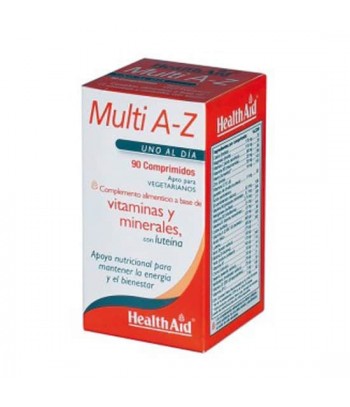 Health Aid Multi A-Z Vitaminas y Minerales Con Luteína 90 Comprimidos