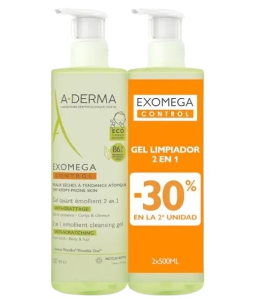 Buy A-Derma Exomega Control 2 in 1 Cleansing Gel Body and...