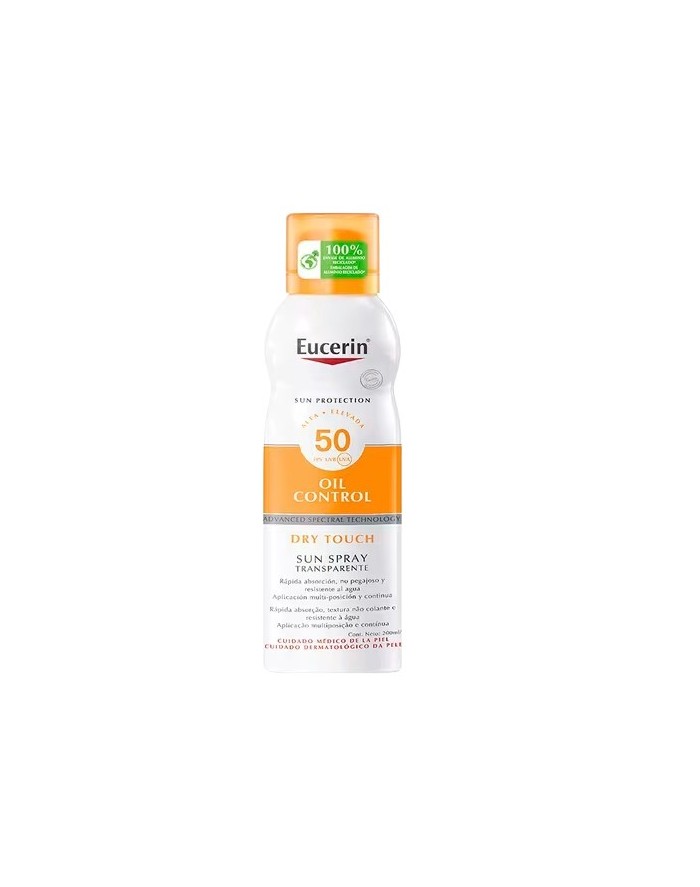 Eucerin Solar SPF50+ Oil Control T/Dry Spray 200 ml