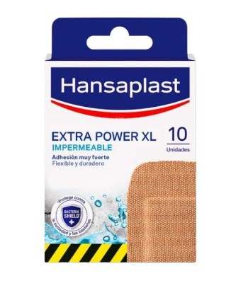 Hansaplast Extra Strong XL Waterproof Band-Aid 10 pcs