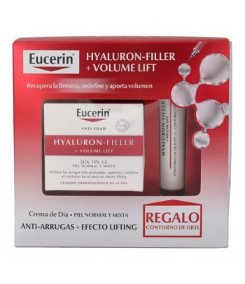 Eucerin Hyaluron-Filler +Volume-Lift Crema de Día SPF15 P/N + Contorno de Ojos