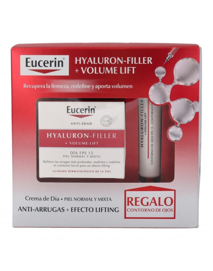 Eucerin Hyaluron-Filler +Volume-Lift Crema de Día SPF15 P/N + Contorno de Ojos