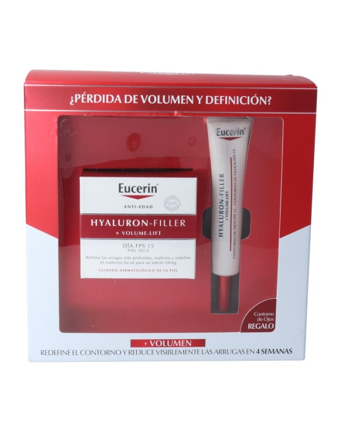 Eucerin Hyaluron-Filler +Volume-Lift Crema de Día SPF15 P/S + Contorno de Ojos