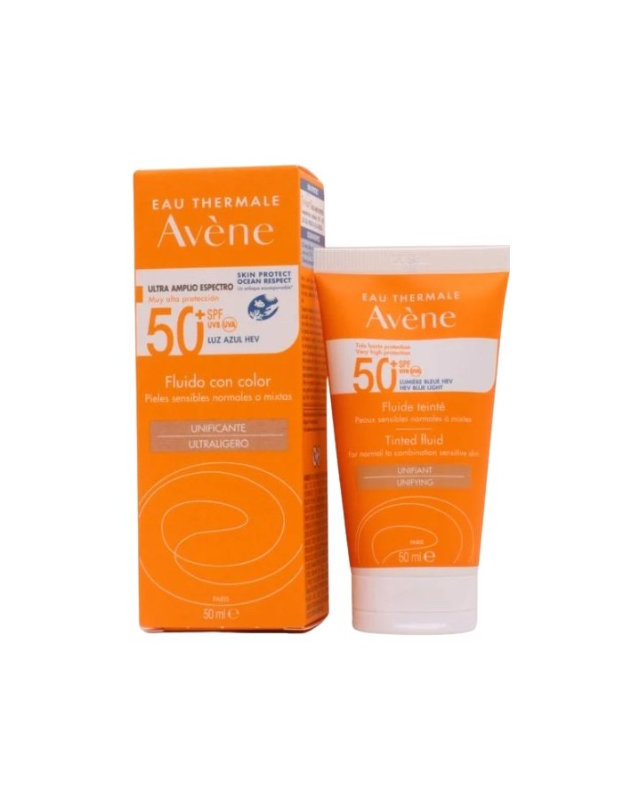 Avéne Solar Fluid with Tint SPF 50+ Normal to Combination Skin 50ml