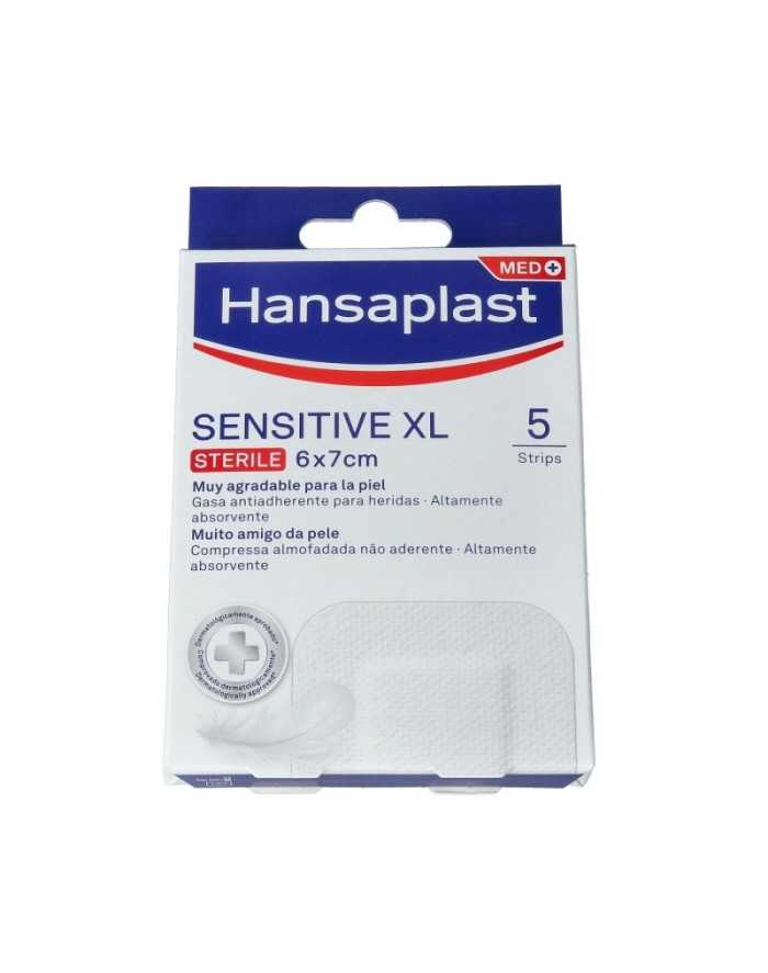 Hansaplast Apósito Sensitive XL 7x6 cm 5 uds