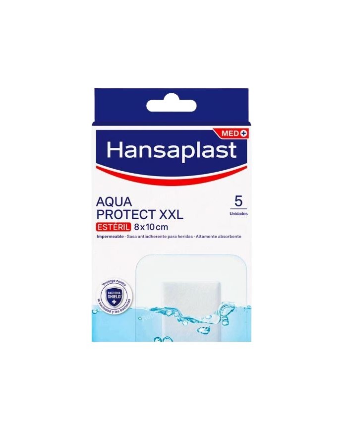 Hansaplast Aqua Protect Band-Aid XXL 8x10 cm 5 units