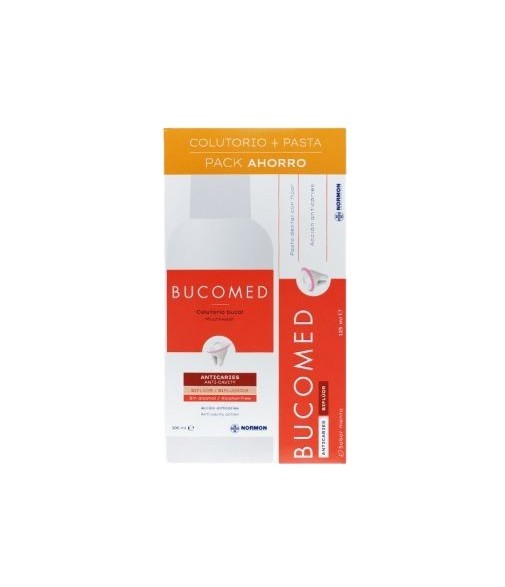 Bucomed Pack Anticaries Pasta 125ml + Colutorio 500 ml