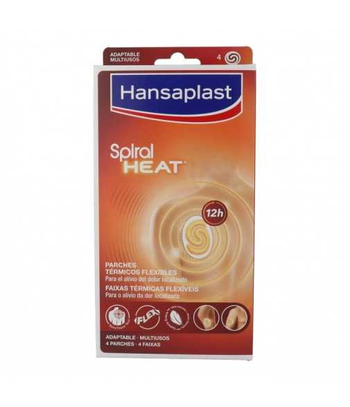 Hansaplast Spiral Heat Adaptable Parches Térmicos Flexibles 4 uds