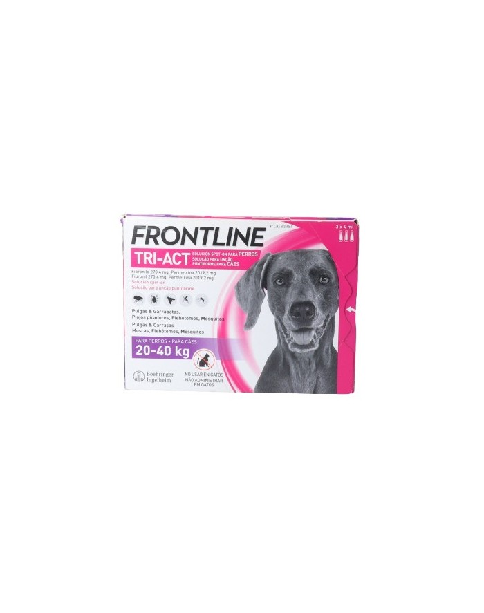 Frontline Tri-Act 20-40 kg L 3 Pipetas