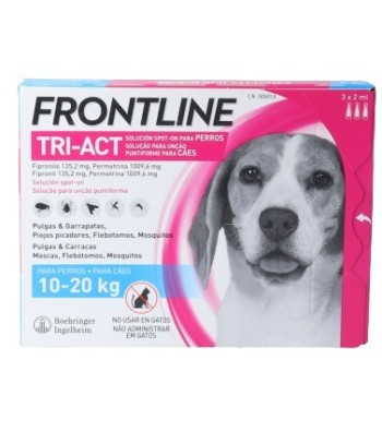 Frontline Tri-Act 10-20 kg M 3 Pipetas