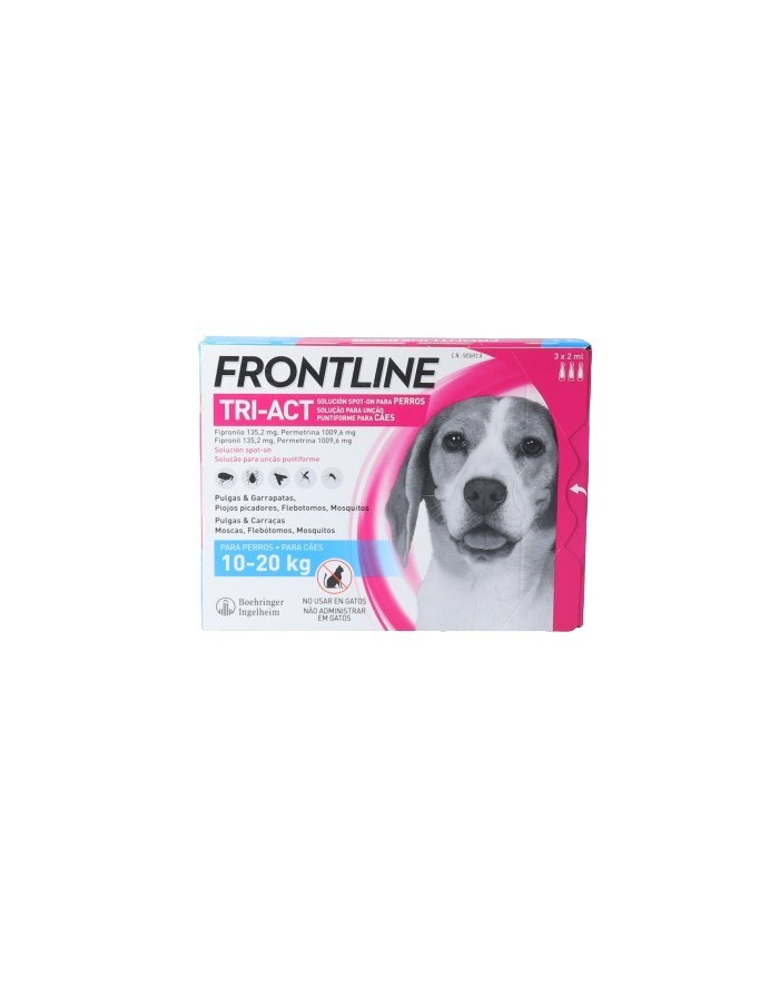 Frontline Tri-Act 10-20 kg M 3 Pipetas