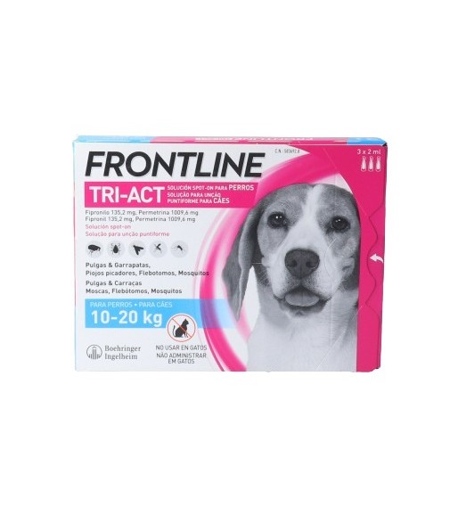 Frontline Tri-Act 10-20 kg M 3 Pipetas