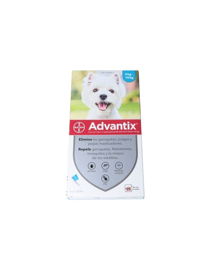 Advantix Dog 4/10 kg 4 Pipettes