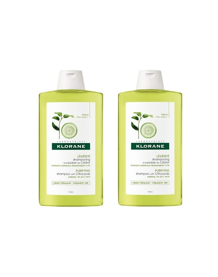 Klorane Champú Cidra 2x400 ml