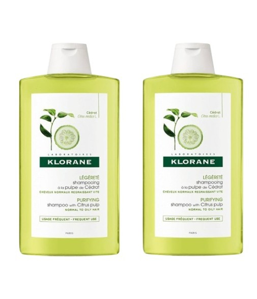 Klorane Champú Cidra 2x400 ml