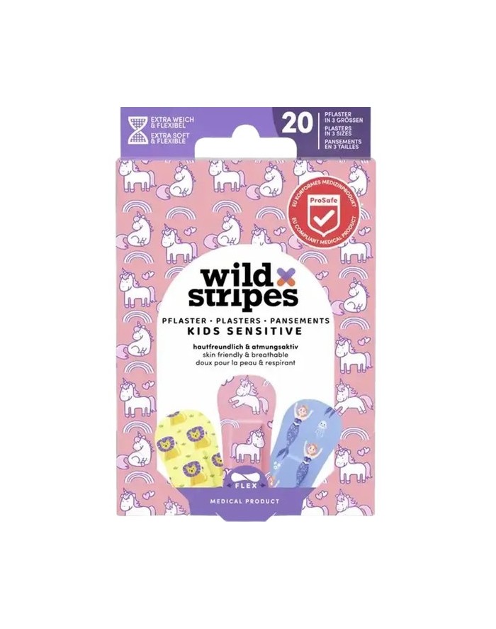 Wild Stripes Kids Sensitive Dressings 20 Units