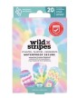 Wild Stripes Waterproof Rainbow Dressings 20 Units