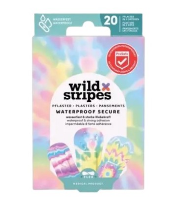 Wild Stripes Waterproof Rainbow Dressings 20 Units
