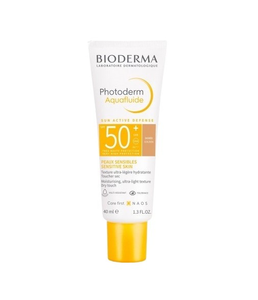 Compra Bioderma Photoderm MAX SPF50+ Aquafluide con Color Dorado...