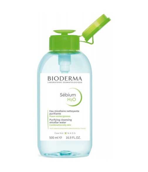 Bioderma Sebium H2O Micellar Solution Pump 500 ml