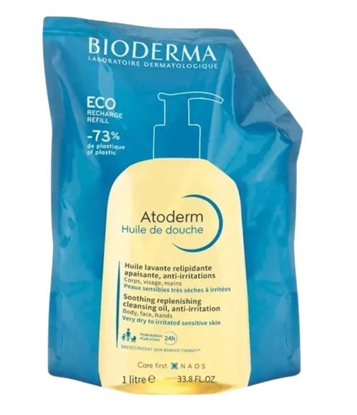 Bioderma Atoderm Aceite Ducha 1 L Eco-Recarga