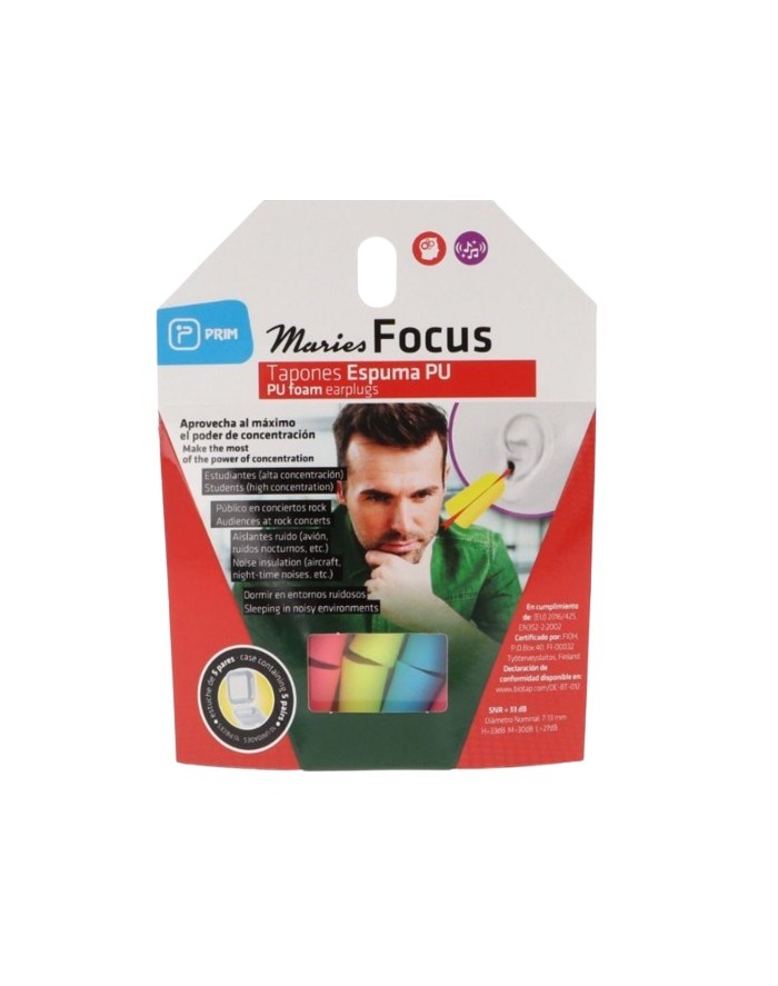 Prim Maries Tapones Espuma Focus 5 pares