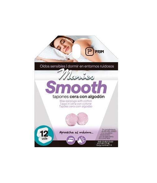 Prim Maries Smooth Tapones Cera con Algodón 12 Unidades