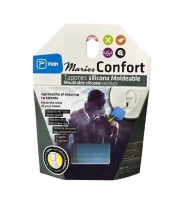 Prim Maries Confort Moldable Silicone Earplugs 3 Pairs