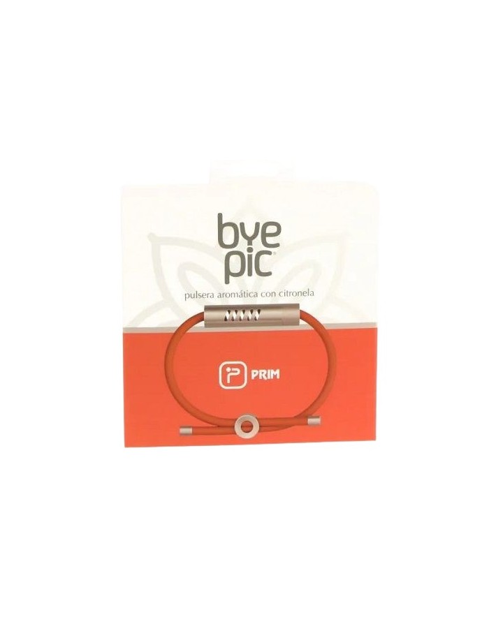 Byepic Pulsera Aromática con Citronela Color Naranja
