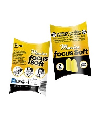 Prim Maries Focus Soft Foam Earplugs 2 Units