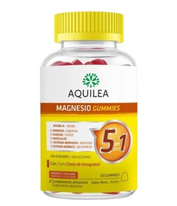 Aquilea Magnesium Gummies 60 units blackberry flavor