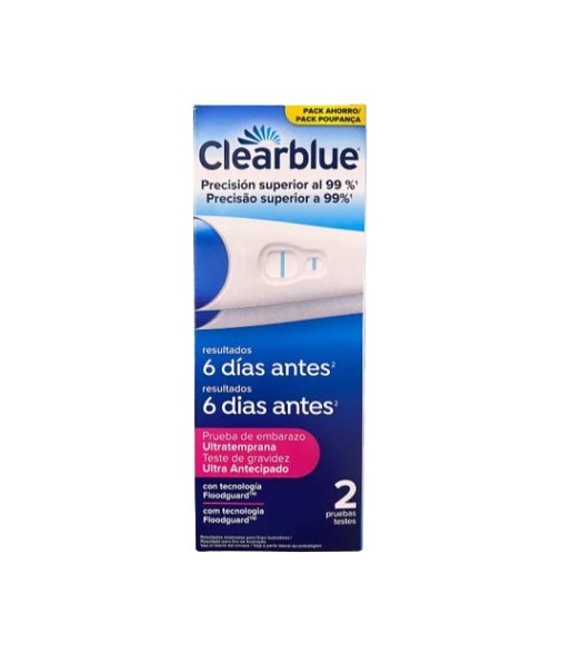 Clearblue Test Embarazo Analogico Temprana 2 unidades