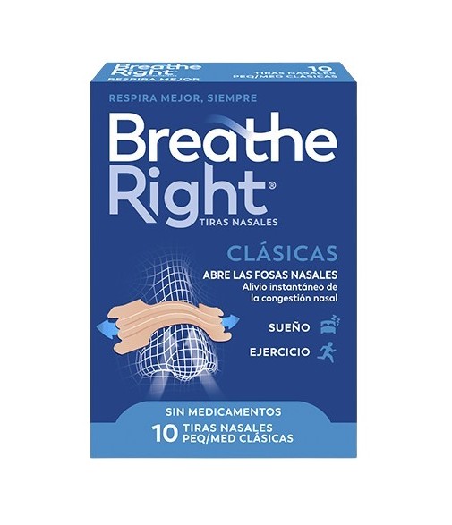 Breathe Right Rhinomer Classic Nasal Strips 10 Units